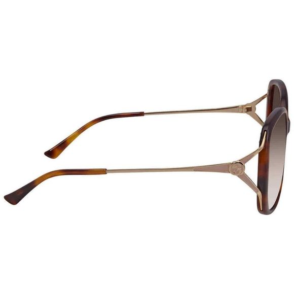 NEW Gucci Brown Oval Women's Sunglasses - Picture 3 of 4
